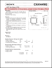 datasheet for CXA1449Q by Sony Semiconductor