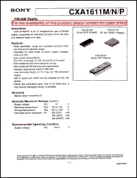 datasheet for CXA1611N by Sony Semiconductor
