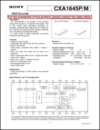 datasheet for CXA1645M by Sony Semiconductor
