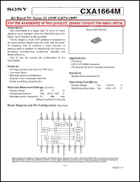 datasheet for CXA1664M by Sony Semiconductor