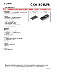 datasheet for CXA1691S by Sony Semiconductor