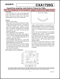 datasheet for CXA1720Q by Sony Semiconductor
