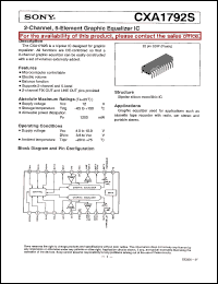 datasheet for CXA1792S by Sony Semiconductor