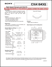datasheet for CXA1843Q by Sony Semiconductor