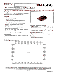 datasheet for CXA1845Q by Sony Semiconductor
