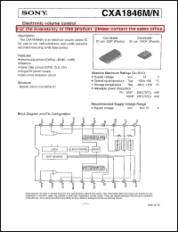 datasheet for CXA1846M by Sony Semiconductor