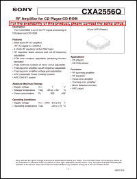 datasheet for CXA2556Q by Sony Semiconductor