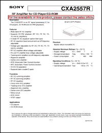 datasheet for CXA2557R by Sony Semiconductor