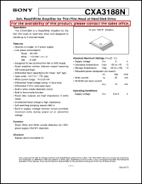 datasheet for CXA3188N by Sony Semiconductor