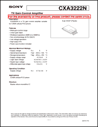 datasheet for CXA3222N by Sony Semiconductor