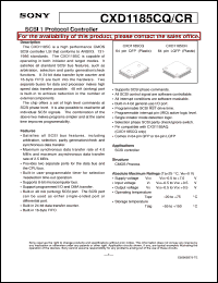 datasheet for CXD1185CQ by Sony Semiconductor