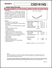 datasheet for CXD1914Q by Sony Semiconductor