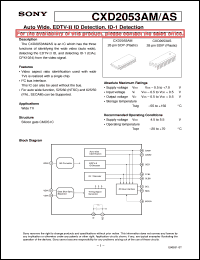 datasheet for CXD2053AM by Sony Semiconductor