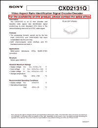 datasheet for CXD2131Q by Sony Semiconductor