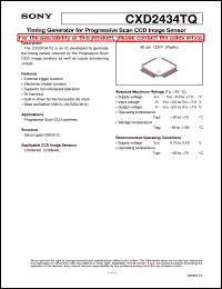 datasheet for CXD2434TQ by Sony Semiconductor