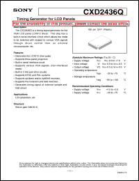 datasheet for CXD2436Q by Sony Semiconductor