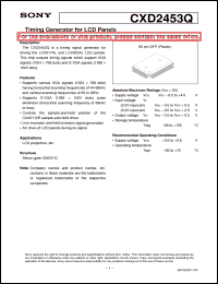 datasheet for CXD2453Q by Sony Semiconductor