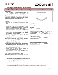 datasheet for CXD2464R by Sony Semiconductor