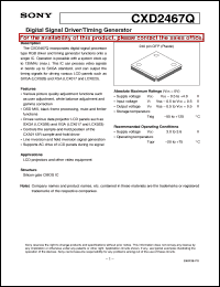 datasheet for CXD2467Q by Sony Semiconductor