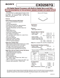 datasheet for CXD2587Q by Sony Semiconductor