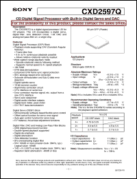 datasheet for CXD2597Q by Sony Semiconductor