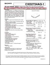 datasheet for CXD2724AQ-1 by Sony Semiconductor
