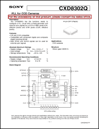 datasheet for CXD8302Q by Sony Semiconductor