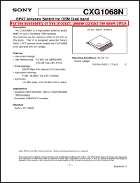 datasheet for CXG1068N by Sony Semiconductor