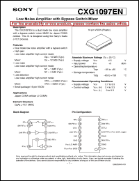 datasheet for CXG1097EN by Sony Semiconductor