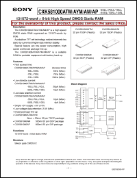 datasheet for CXK581000AP-10SL by Sony Semiconductor