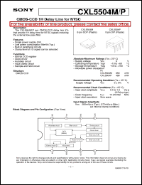 datasheet for CXL5504P by Sony Semiconductor