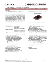 datasheet for CXP50120 by Sony Semiconductor