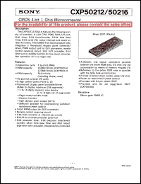 datasheet for CXP50212 by Sony Semiconductor