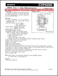 datasheet for CXP5050 by Sony Semiconductor