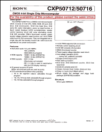 datasheet for CXP50712 by Sony Semiconductor