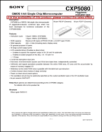 datasheet for CXP5080 by Sony Semiconductor