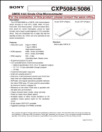 datasheet for CXP5084 by Sony Semiconductor