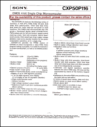 datasheet for CXP50P116 by Sony Semiconductor