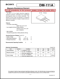 datasheet for DM-111A by Sony Semiconductor