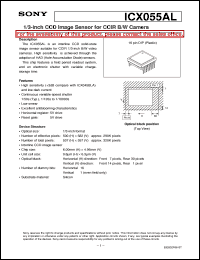 datasheet for ICX055AL by Sony Semiconductor
