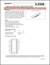 datasheet for ILX506 by Sony Semiconductor