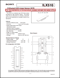 datasheet for ILX510 by Sony Semiconductor
