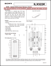 datasheet for ILX522K by Sony Semiconductor