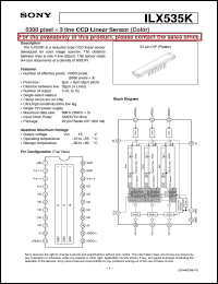 datasheet for ILX535K by Sony Semiconductor