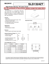 datasheet for SLD1324ZT by Sony Semiconductor