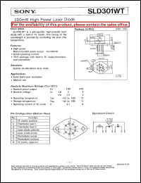 datasheet for SLD301WT by Sony Semiconductor