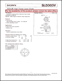 datasheet for SLD303V by Sony Semiconductor