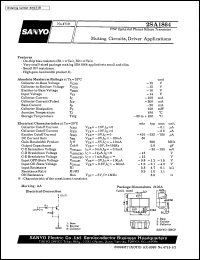 datasheet for 2SA1864 by SANYO Electric Co., Ltd.