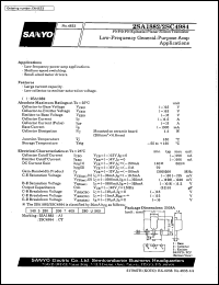 datasheet for 2SA1882 by SANYO Electric Co., Ltd.