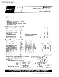 datasheet for 2SA1898 by SANYO Electric Co., Ltd.